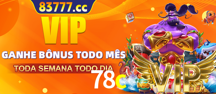 Banner promocional do 78c oferecendo 100% de recompensas adicionais contínuas para quem fizer o login diário (Daily sign-in), com um mascote de coelho.